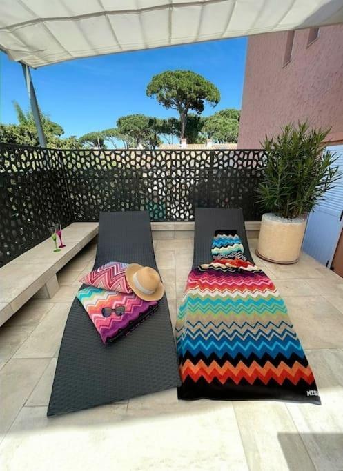 Studio Climatise, Terrasse, Parking Prive, 50M De La Plage Saint-Tropez Exterior foto